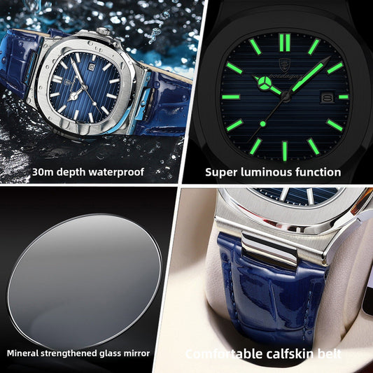 The new ultra-thin men's watch is waterproof